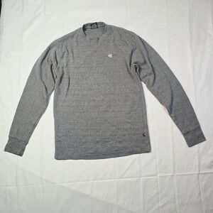 Mecca USA Men's Waffle Knit Thermal Long Sleeve Shirt XL Gray E13